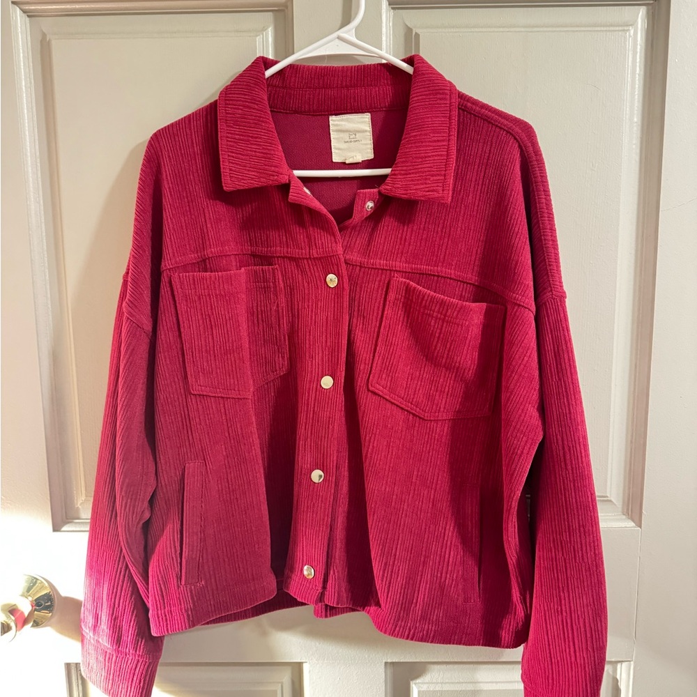 Thread & Supply Women's Pink Corduroy Jacket
